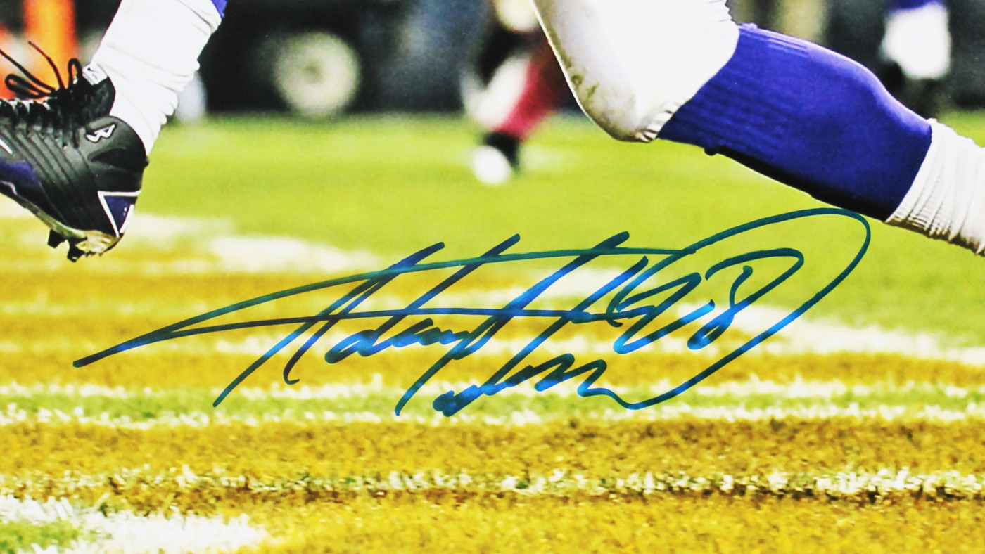 Vikings Adrian Peterson Signed 16x20 Horizontal Touchdown Photo