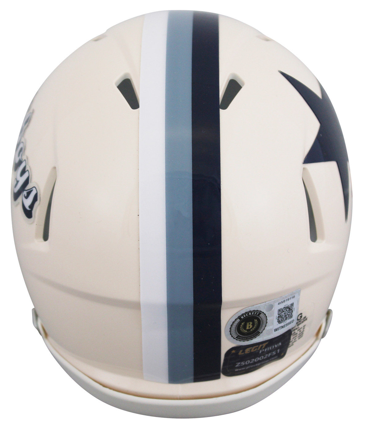Cowboys Emmitt Smith Authentic Signed Retro Speed Mini Helmet BAS Witnessed