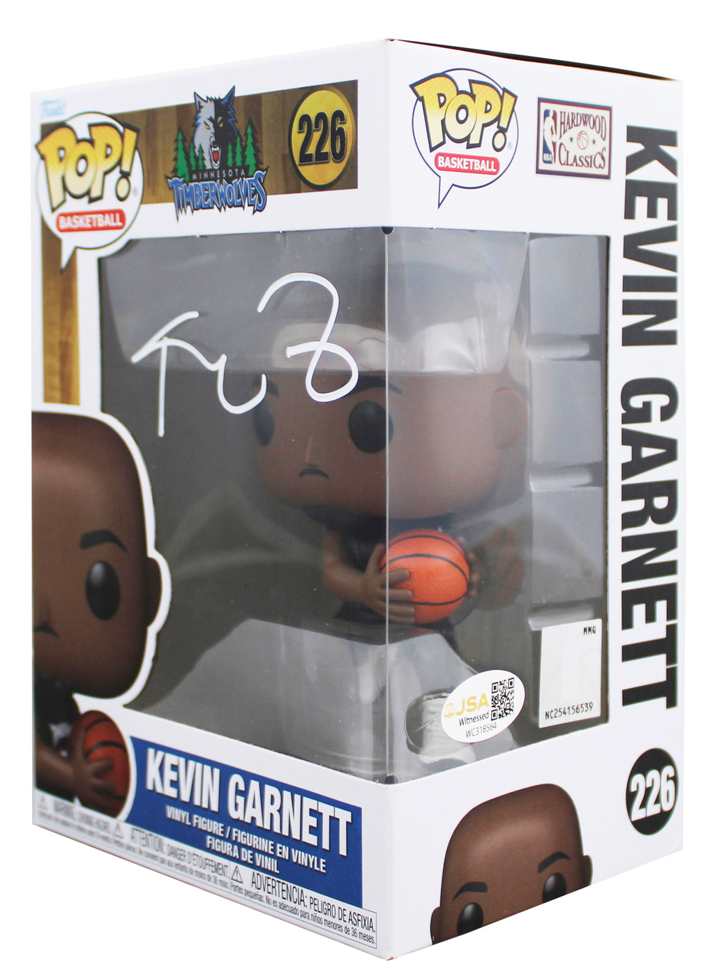Timberwolves Kevin Garnett Signed #226 Funko Pop Vinyl Figure JSA