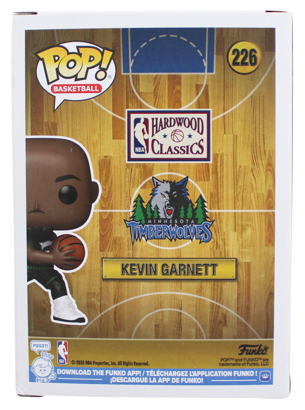 Timberwolves Kevin Garnett Signed #226 Funko Pop Vinyl Figure JSA