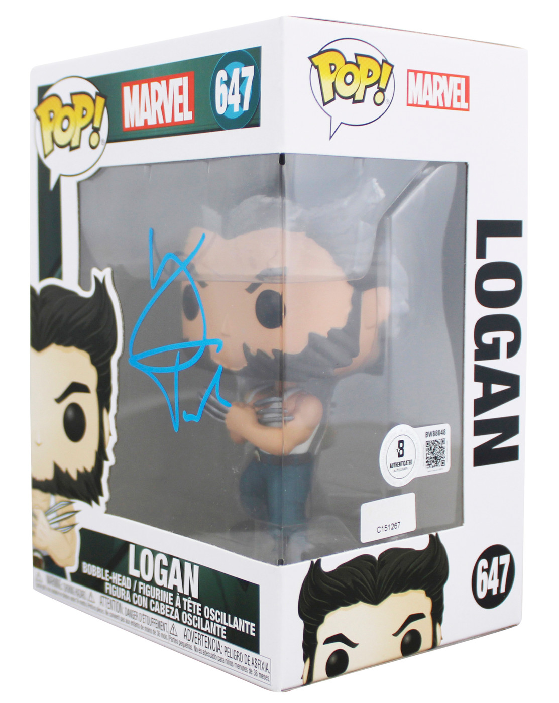Hugh Jackman Marvel Authentic Signed Logan #647 Funko Pop Vinyl
