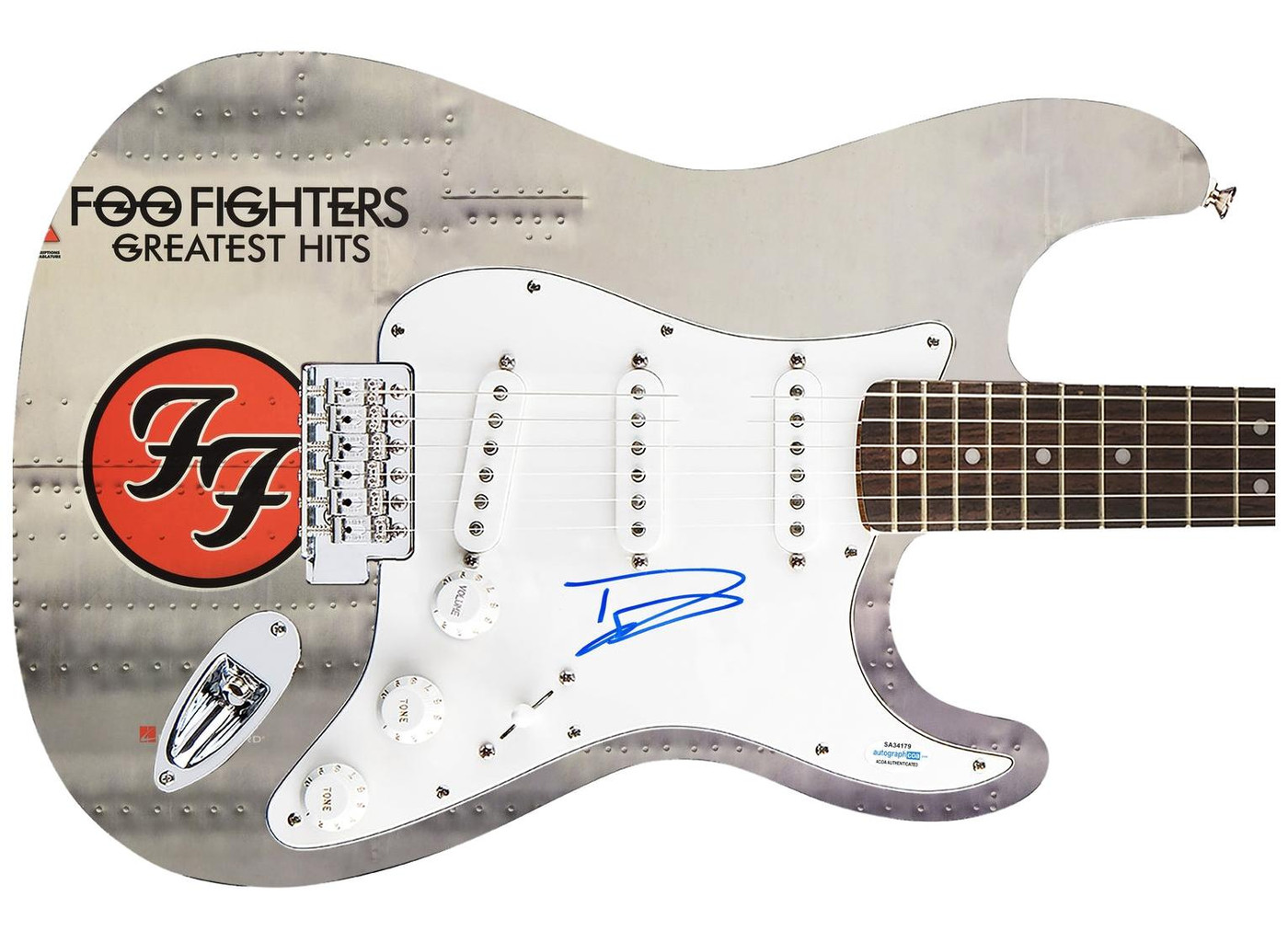 Foo Fighters Dave Grohl Autographed 1/1 Graphics Greatest Hits Album Cd Guitar ACOA