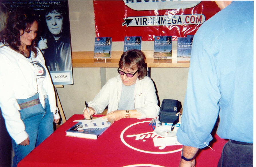 Bill Wyman Autographed Rolling Stones Epiphone Les Paul Photo Graphics Guitar ACOA JSA Version 1