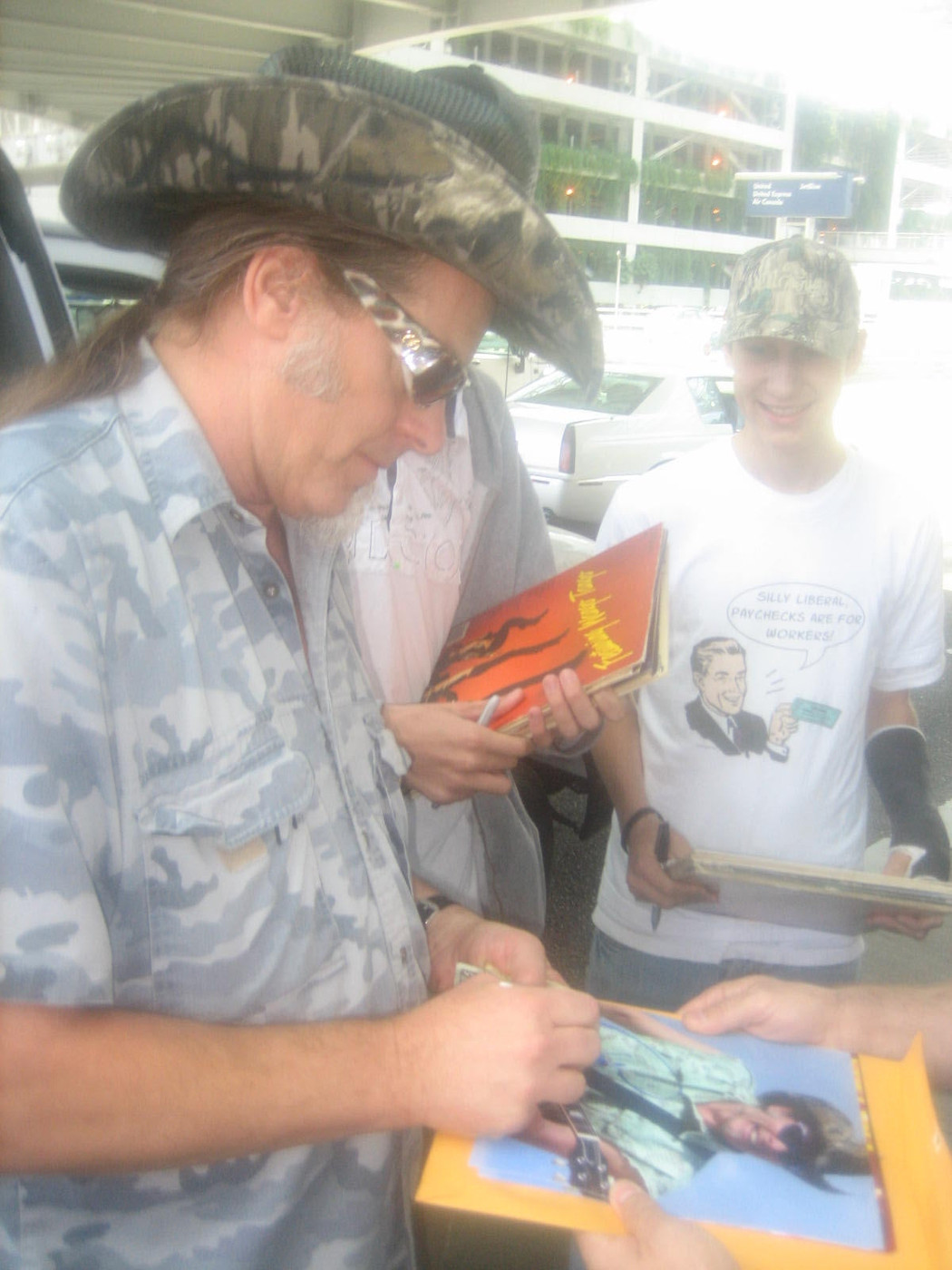 Ted Nugent USA Flag Signed Custom Graphics Gibson Epiphone Guitar