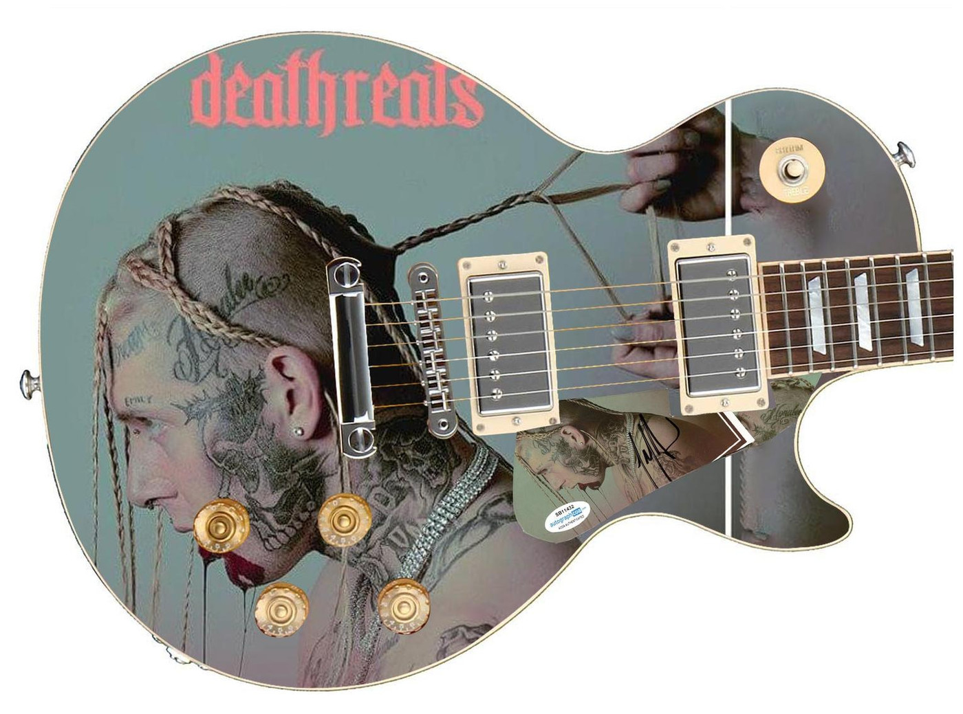 Tom MacDonald Signed Autographed Custom Photo Graphics Guitar ACOA Version 2