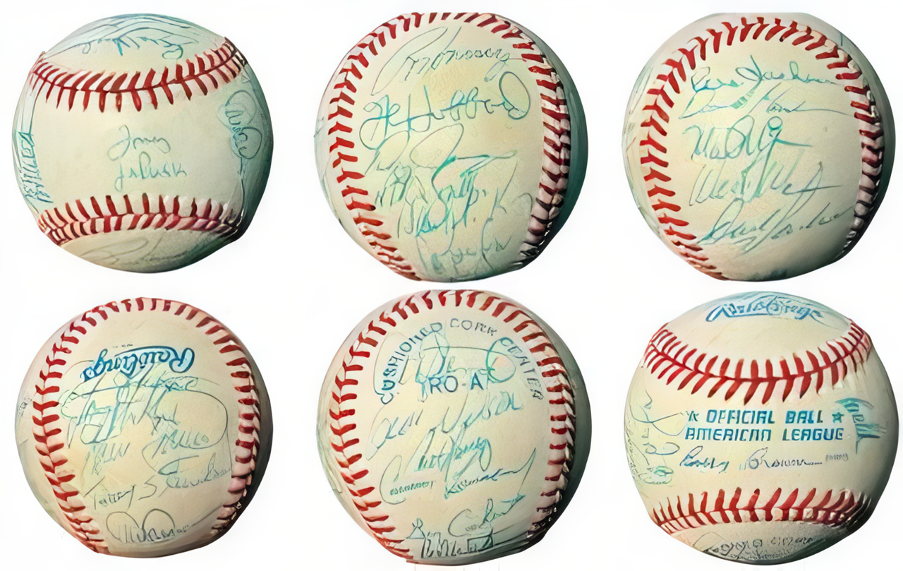 1988 Oakland A's Team Signed Ofc Roal Baseball 24 Sigs  Jsa Loa (Tony La Russa/Mark Mc Gwire/Dennis Eckersley)