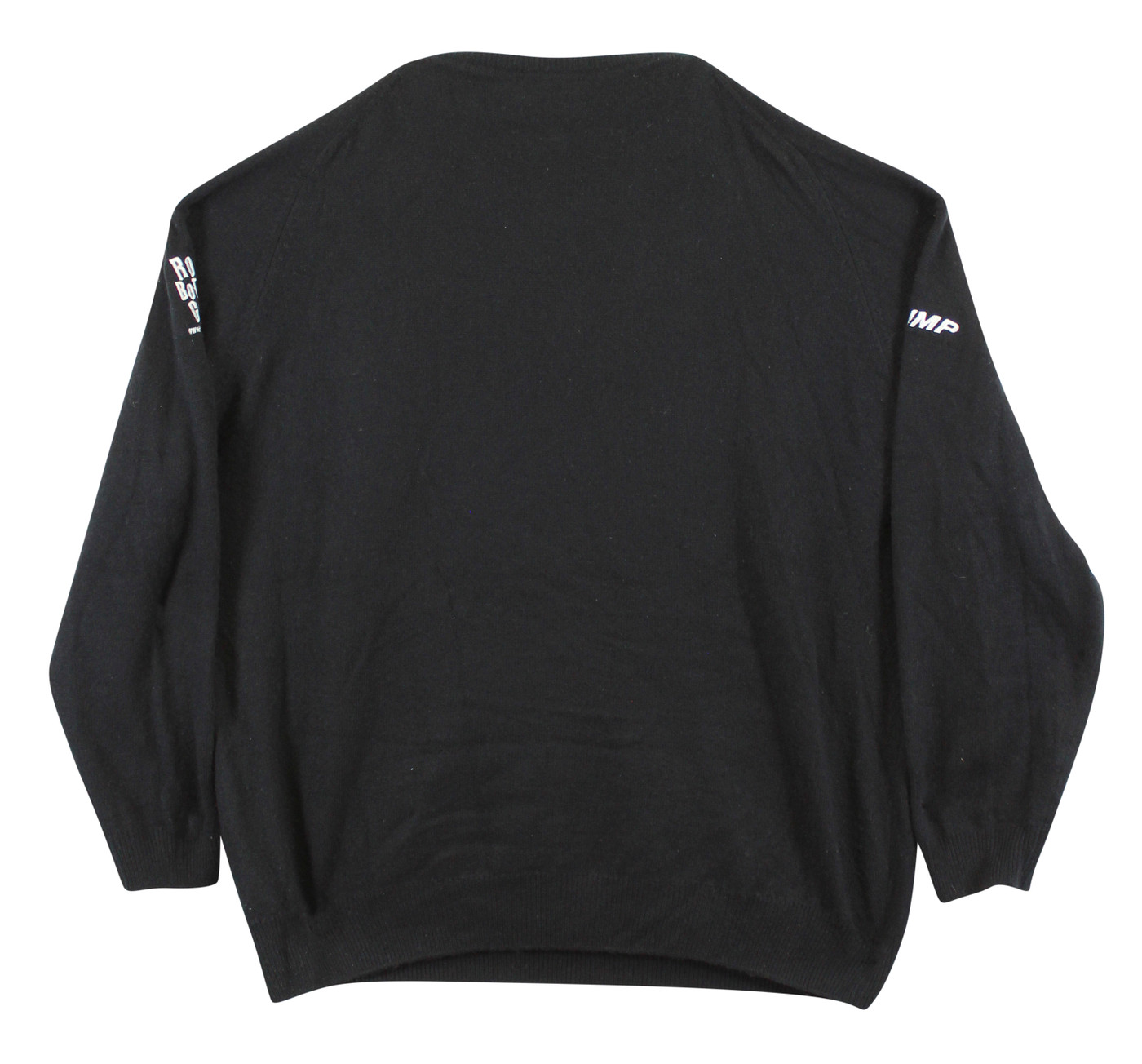 John Daly Signed Match Worn Black Johnstons of Elgin Cashmere Sweater BAS
