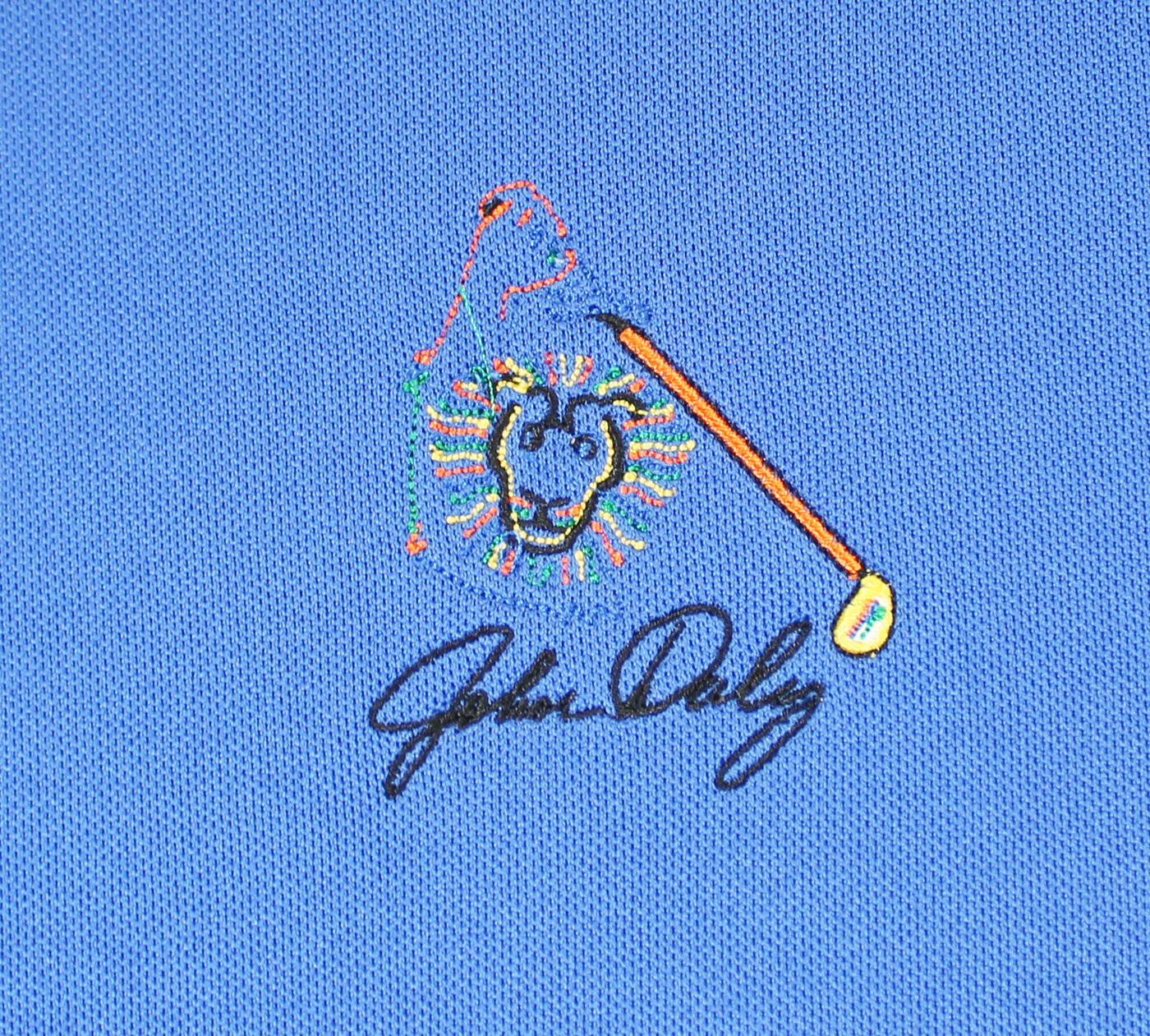 John Daly Authentic Signed Match Worn Blue Loudmouth Polo Shirt BAS #BK84737