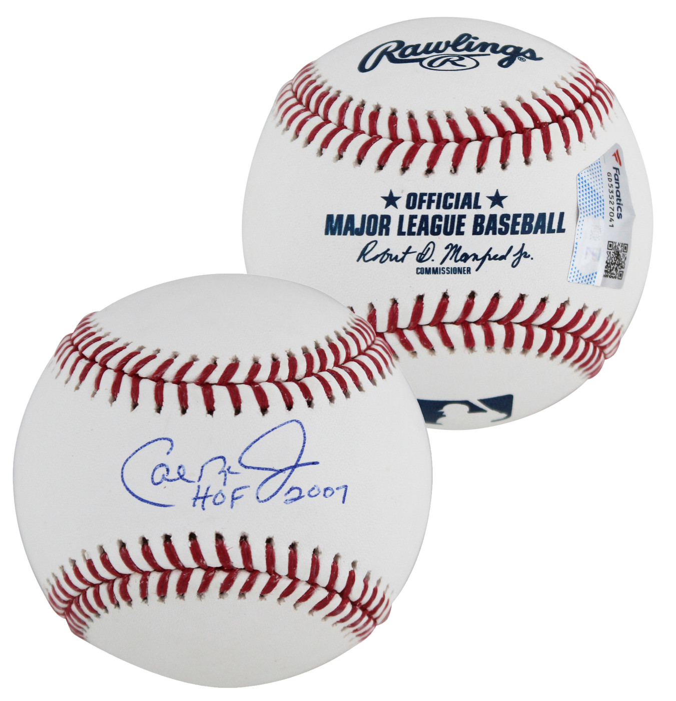 Orioles Cal Ripken Jr. "HOF 2007" Authentic Signed Oml Baseball w/ Case Fanatics Version 1