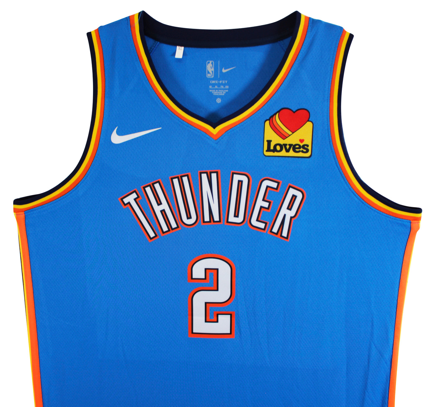 Thunder Shai Gilgeous-Alexander Signed Blue Nike Icon Ed. Jersey