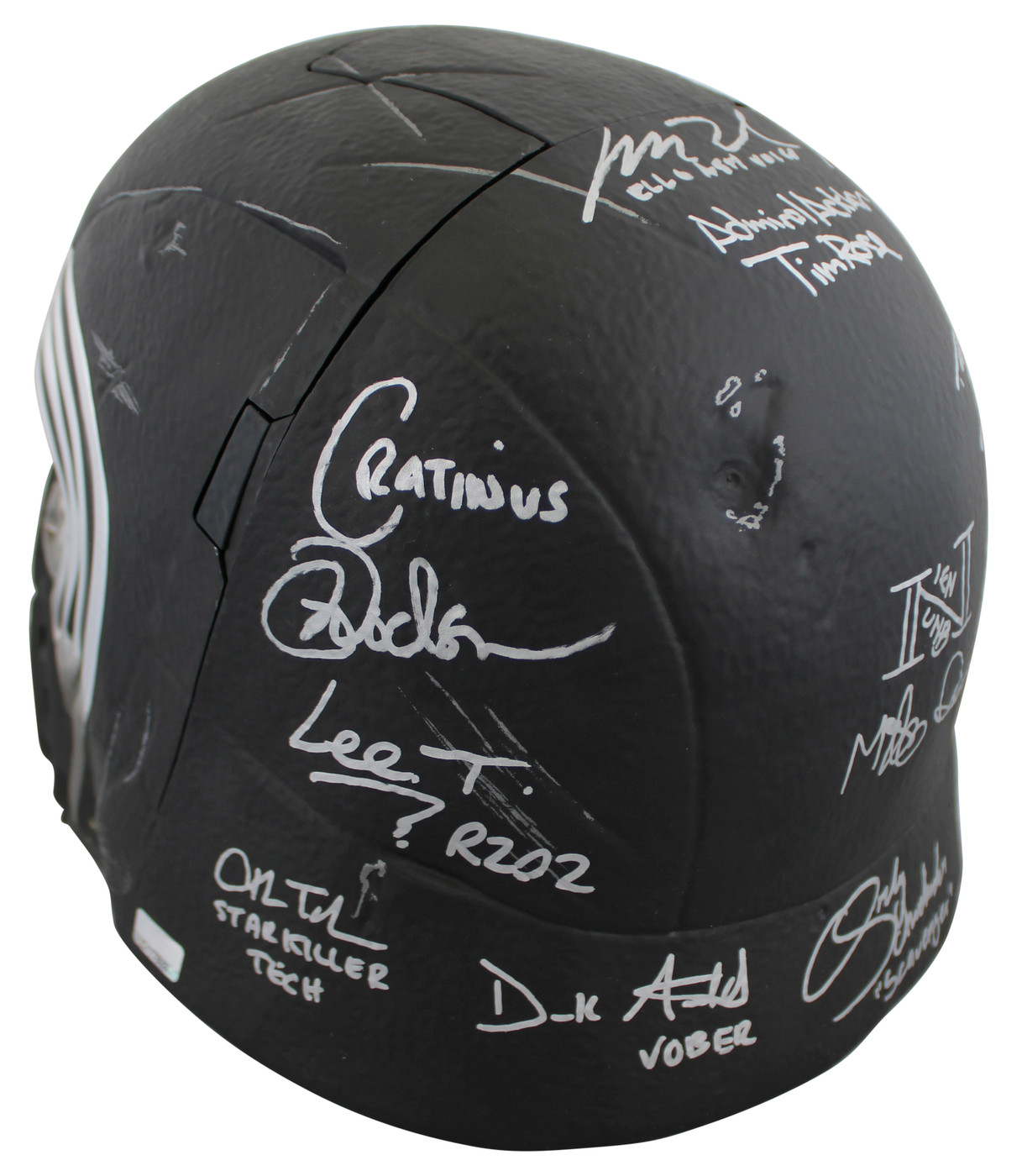 Star Wars (13) Driver, Herring, Towersey, Rose  Signed Kylo Ren FS Helmet BAS