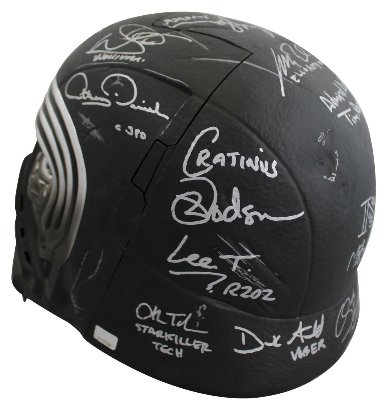 Star Wars (19) Driver, Ridley, Daniels, Mayhew, Signed Kylo Ren FS Helmet BAS