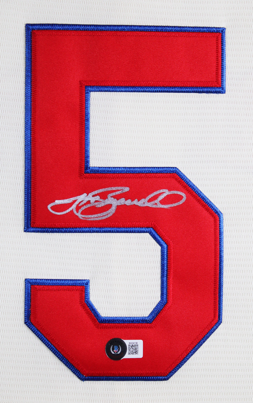Jeff Bagwell Authentic Signed Cream Hall of Fame Framed Jersey Autographed BAS
