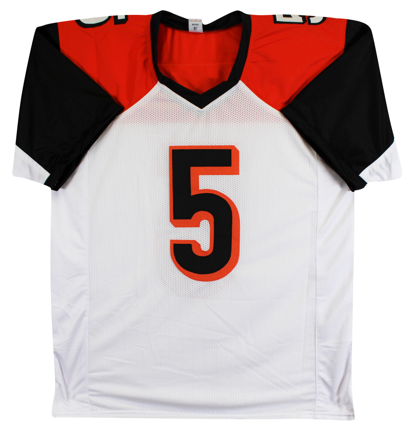 Tee Higgins Authentic Signed White Pro Style Jersey Autographed BAS 2