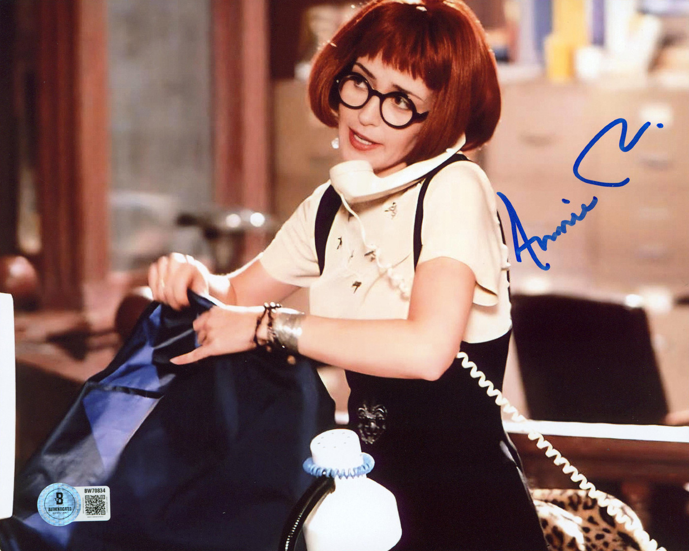 Annie Potts Ghostbusters Authentic Signed 8x10 Horizontal Photo BAS 19