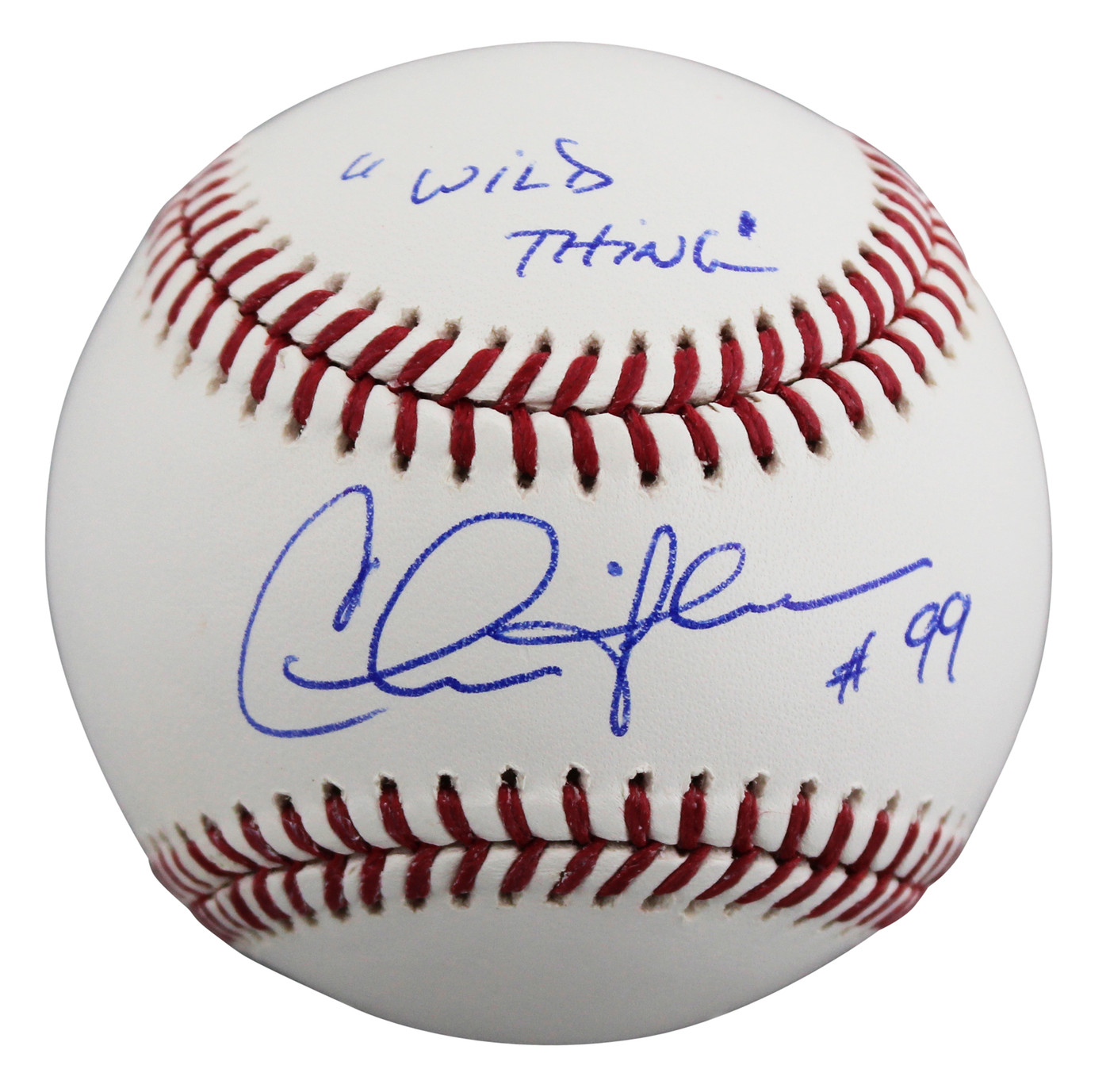 Charlie Sheen Major League "Wild Thing" Authentic Signed OML Baseball BAS Wit