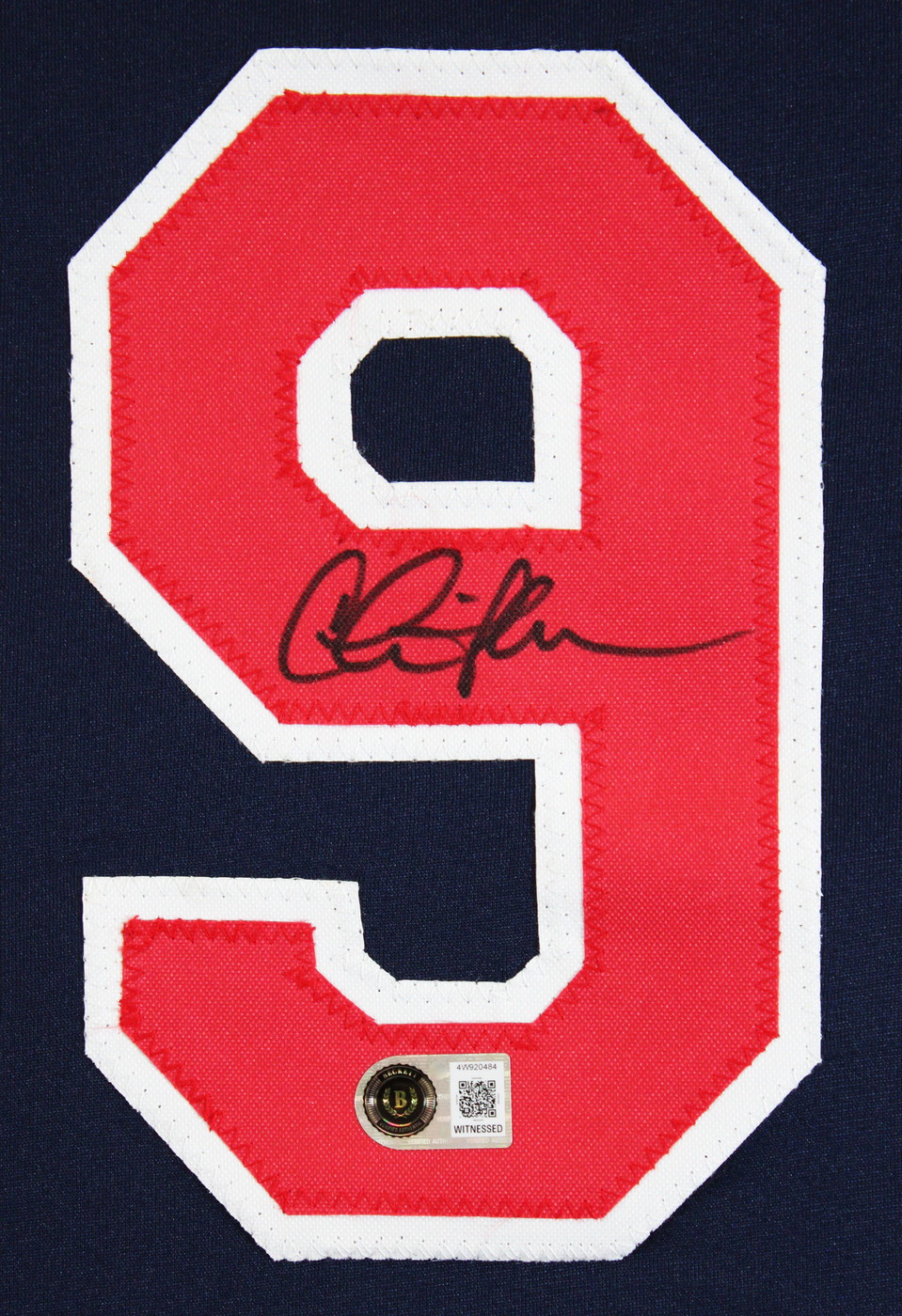Charlie Sheen Major League Signed Navy Blue Pro Style Jersey BAS Witnessed