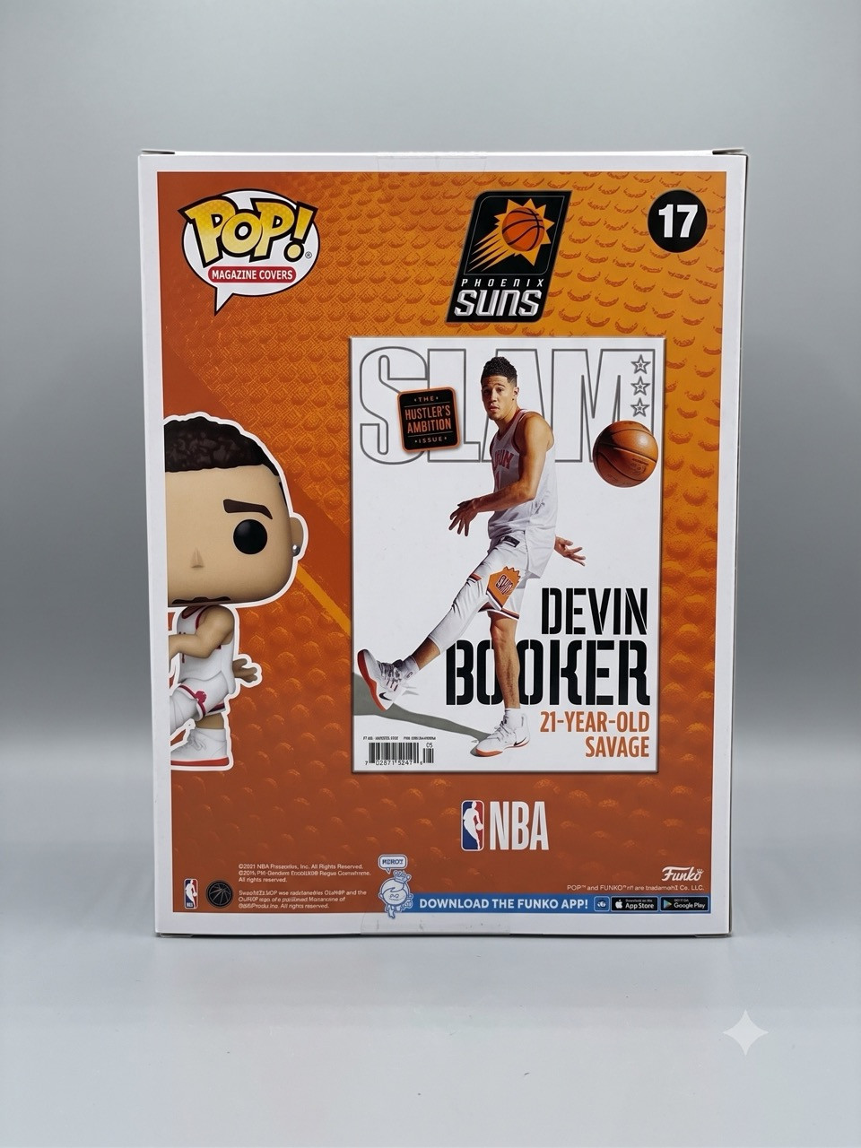 Devin Booker Signed Jumbo Slam Funko Pop #17