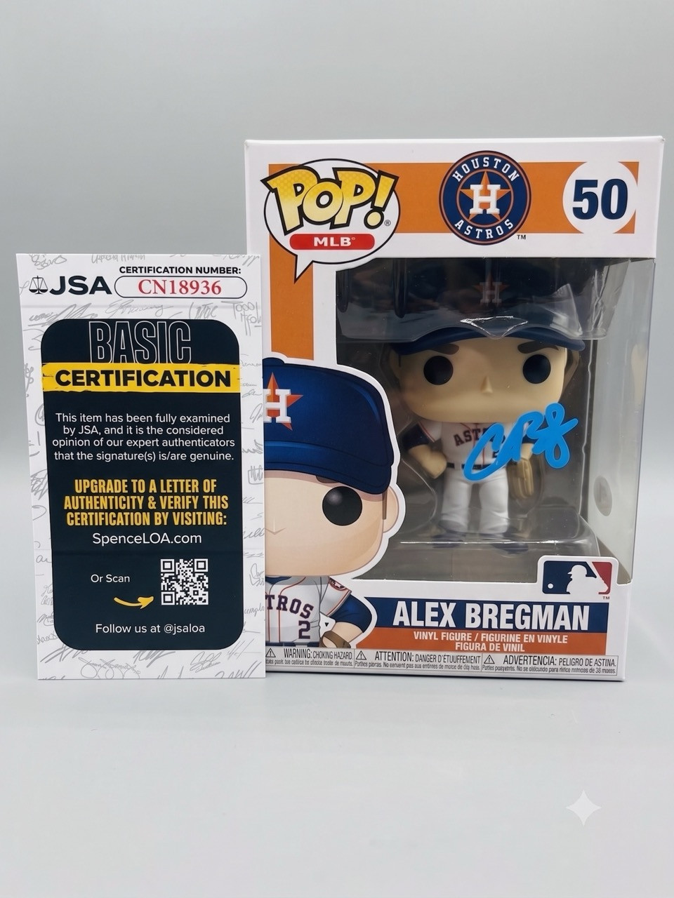 Alex Bregman Chicago Cubs/Astros Autographed Funko Pop