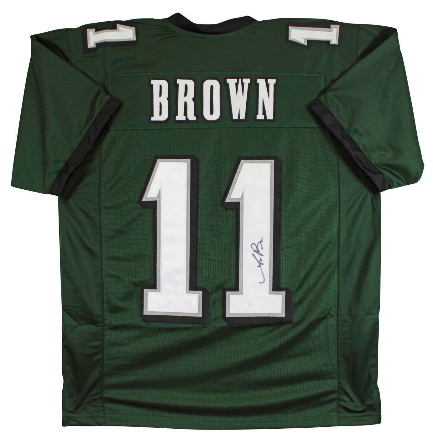A.J. Brown Authentic Signed Green Pro Style Jersey Autographed JSA