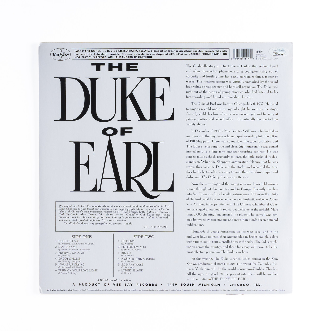 Duke of Earl (minor surface marks)