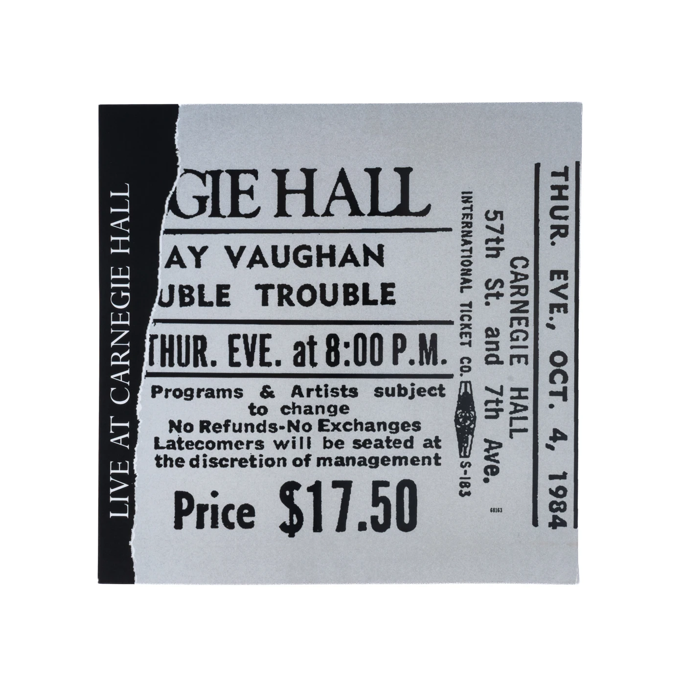 Stevie Ray Vaughan and Double Trouble Live At Carnegie Hall