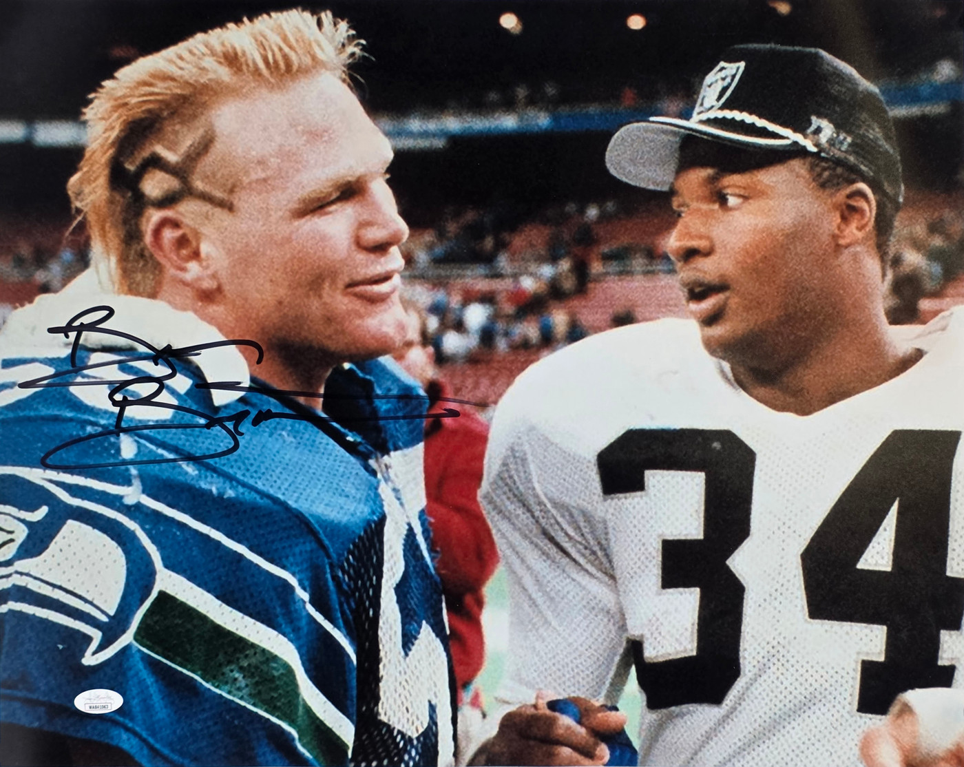 Seahawks Brian Bosworth Authentic Signed 16x20 Horizontal Photo Autographed JSA