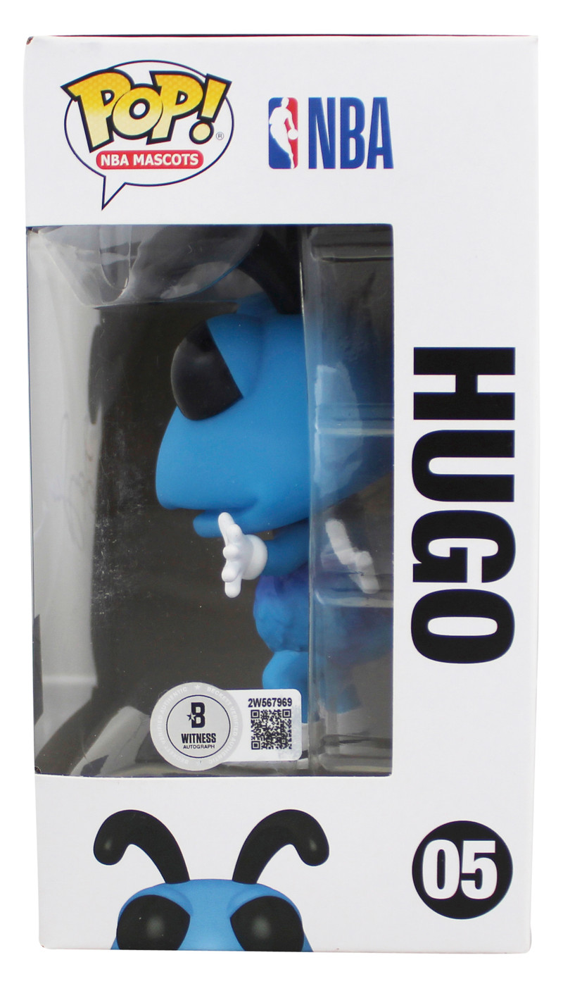 Hornets Larry Johnson Authentic Signed #05 Hugo Funko Pop BAS Wit #2W567969