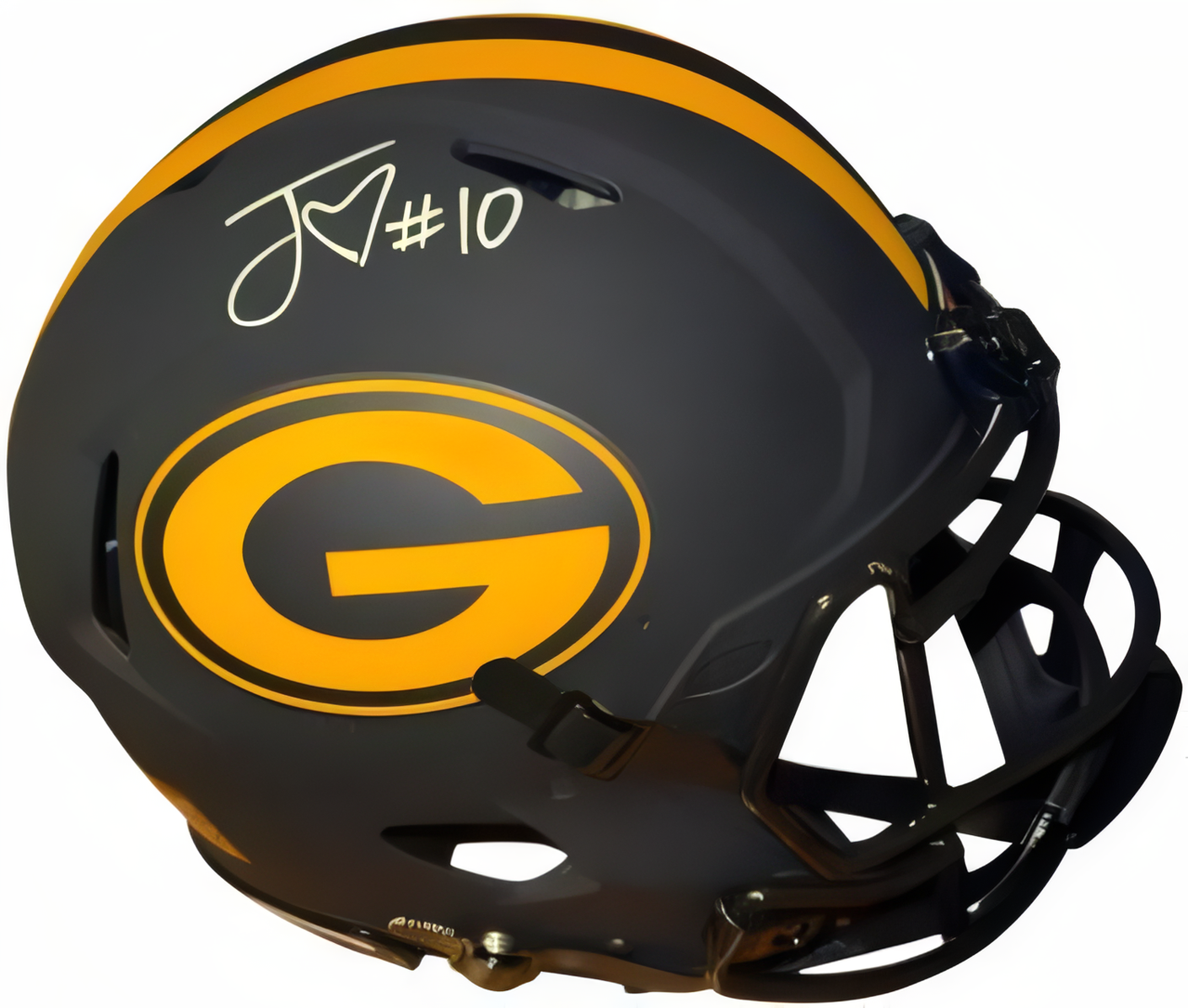 Jordan Love Signed Green Bay Packers Riddell Nfl Fs Eclipse Speed Authentic Helmet #10 Imperfect  Beckett Witnessed Hologram