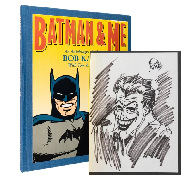 Bob Kane Signed Limited Edition of Batman & Me – With Rare Joker Sketch