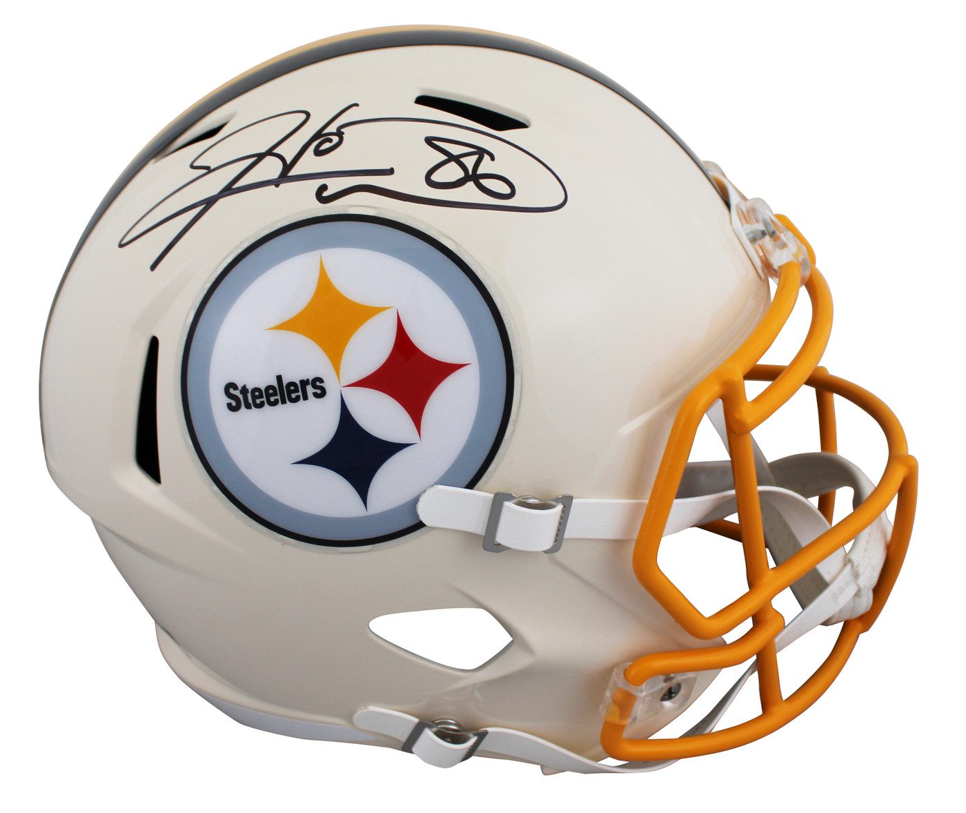 Steelers Hines Ward Signed Retro Full Size Speed Rep Helmet BAS Witnessed