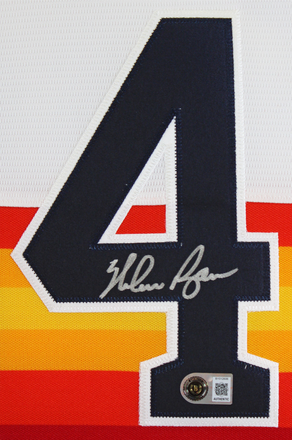 Astros Nolan Ryan Authentic Signed Rainbow Nike CC Jersey Autographed BAS