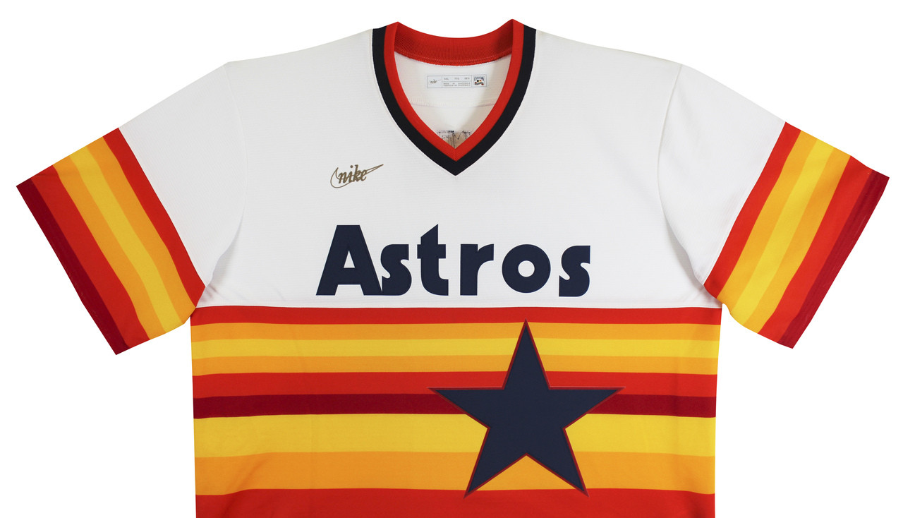 Astros Nolan Ryan Authentic Signed Rainbow Nike CC Jersey Autographed BAS