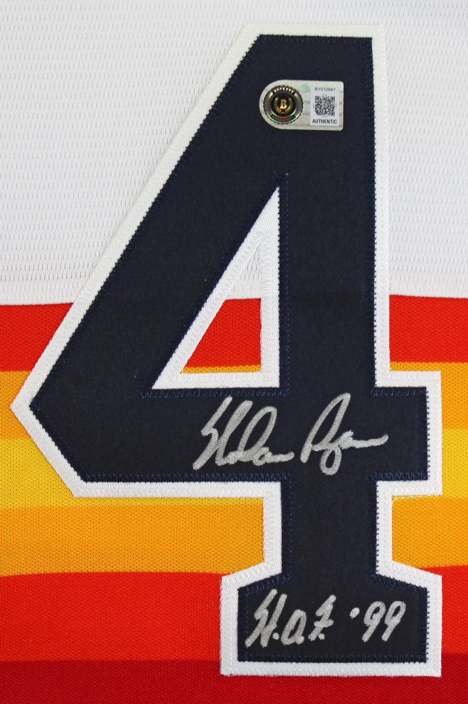 Astros Nolan Ryan "HOF 99" Authentic Signed Rainbow Nike CC Jersey BAS