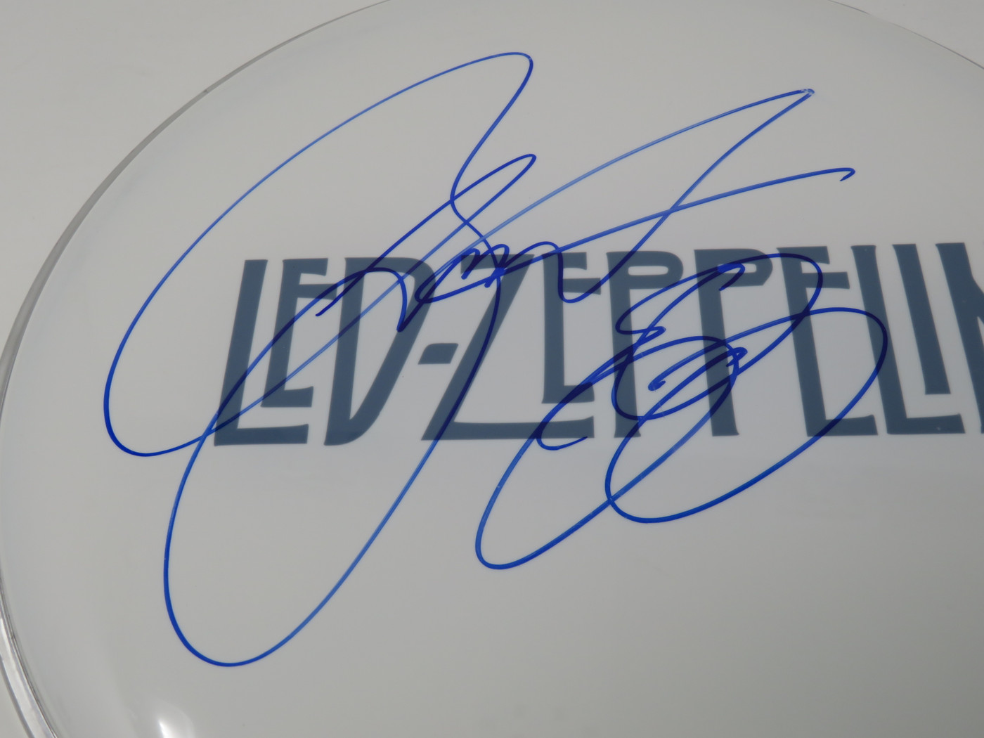 Led Zeppelin Signed Drumhead