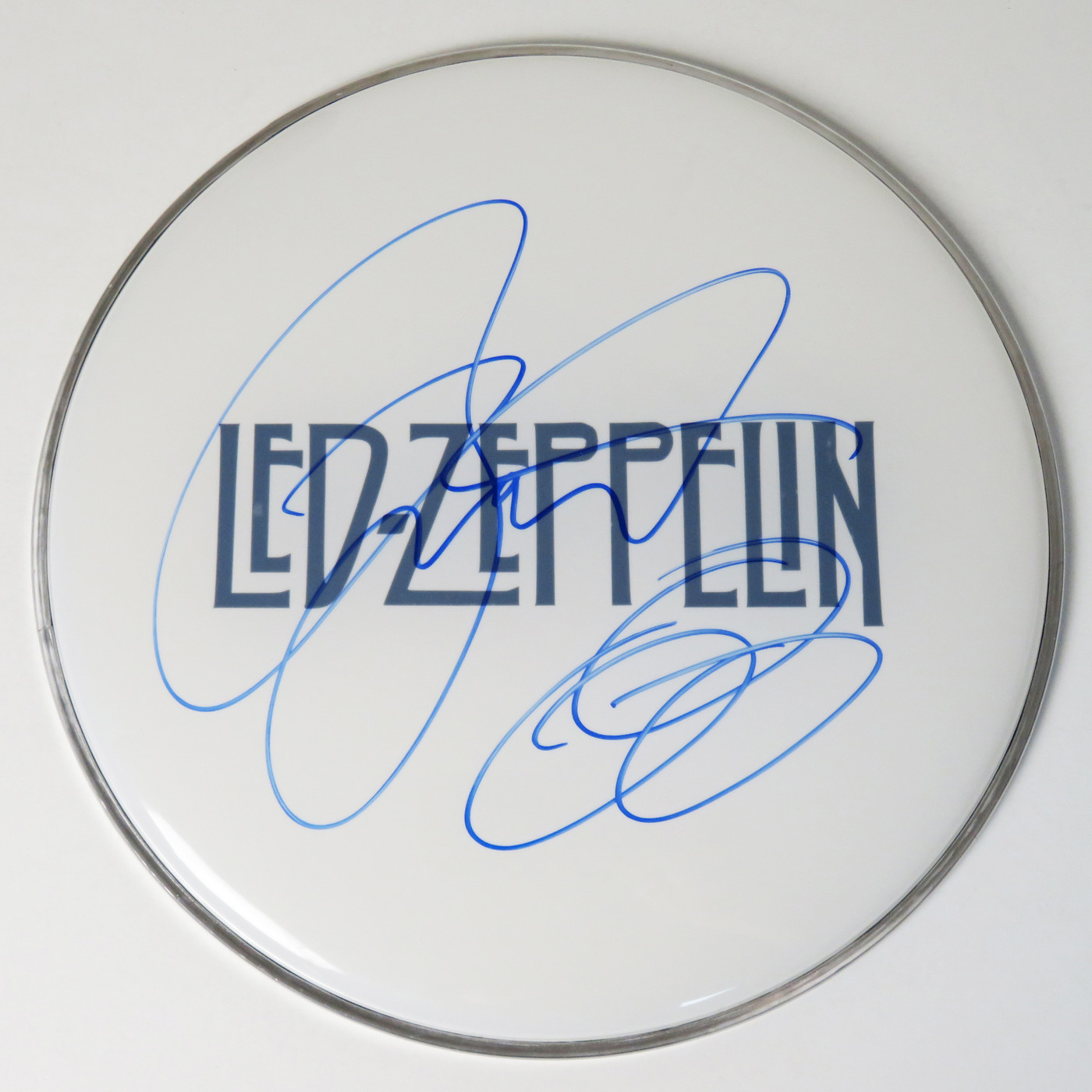 Led Zeppelin Signed Drumhead