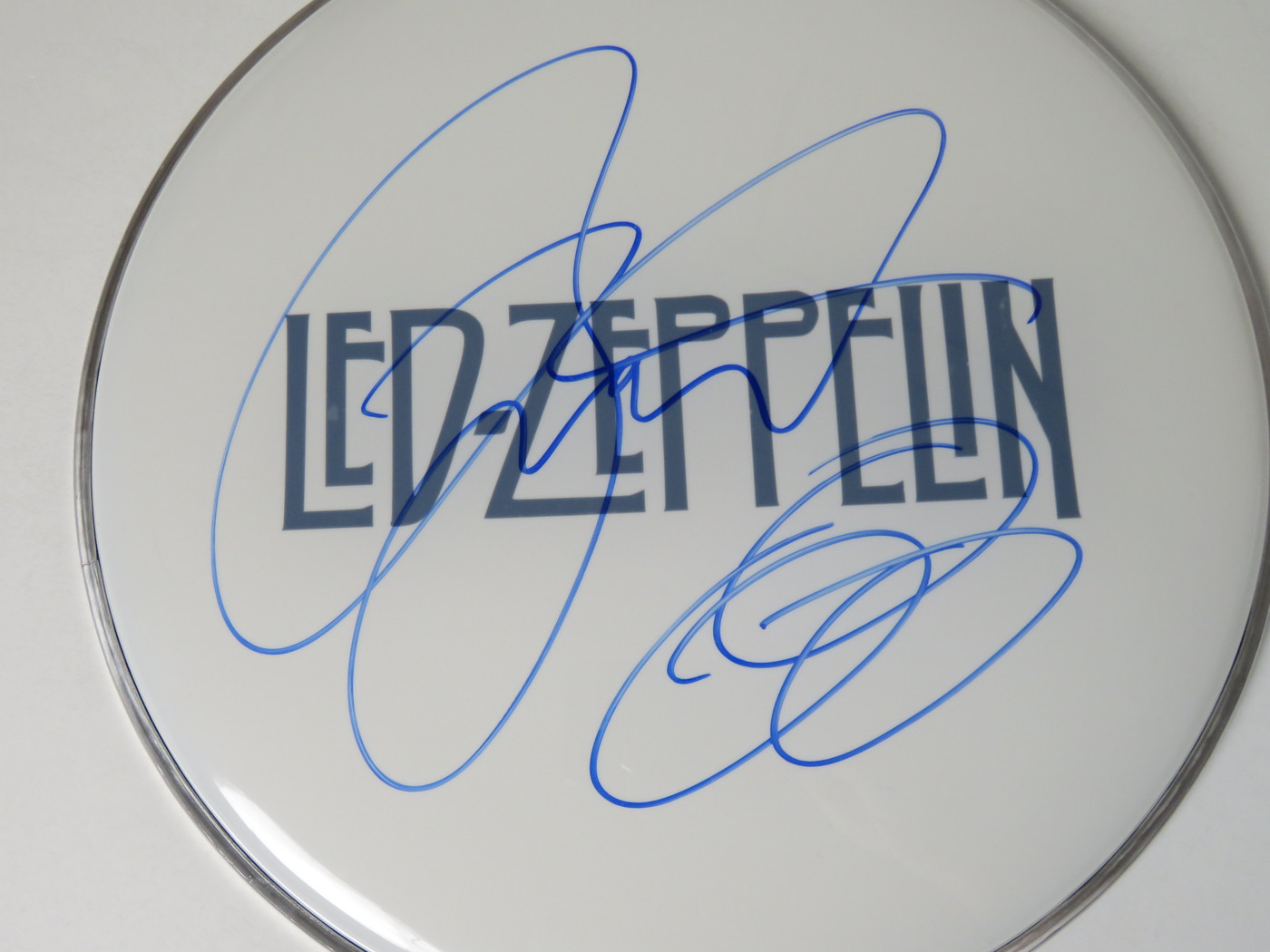 Led Zeppelin Signed Drumhead