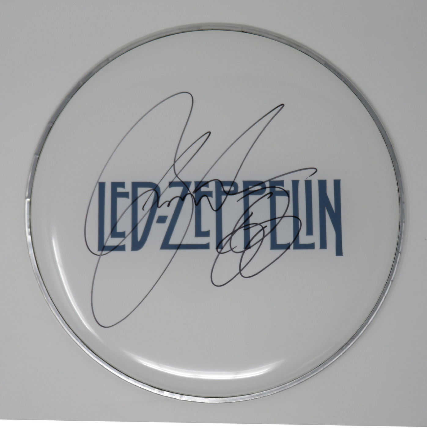 Led Zeppelin Signed Drumhead