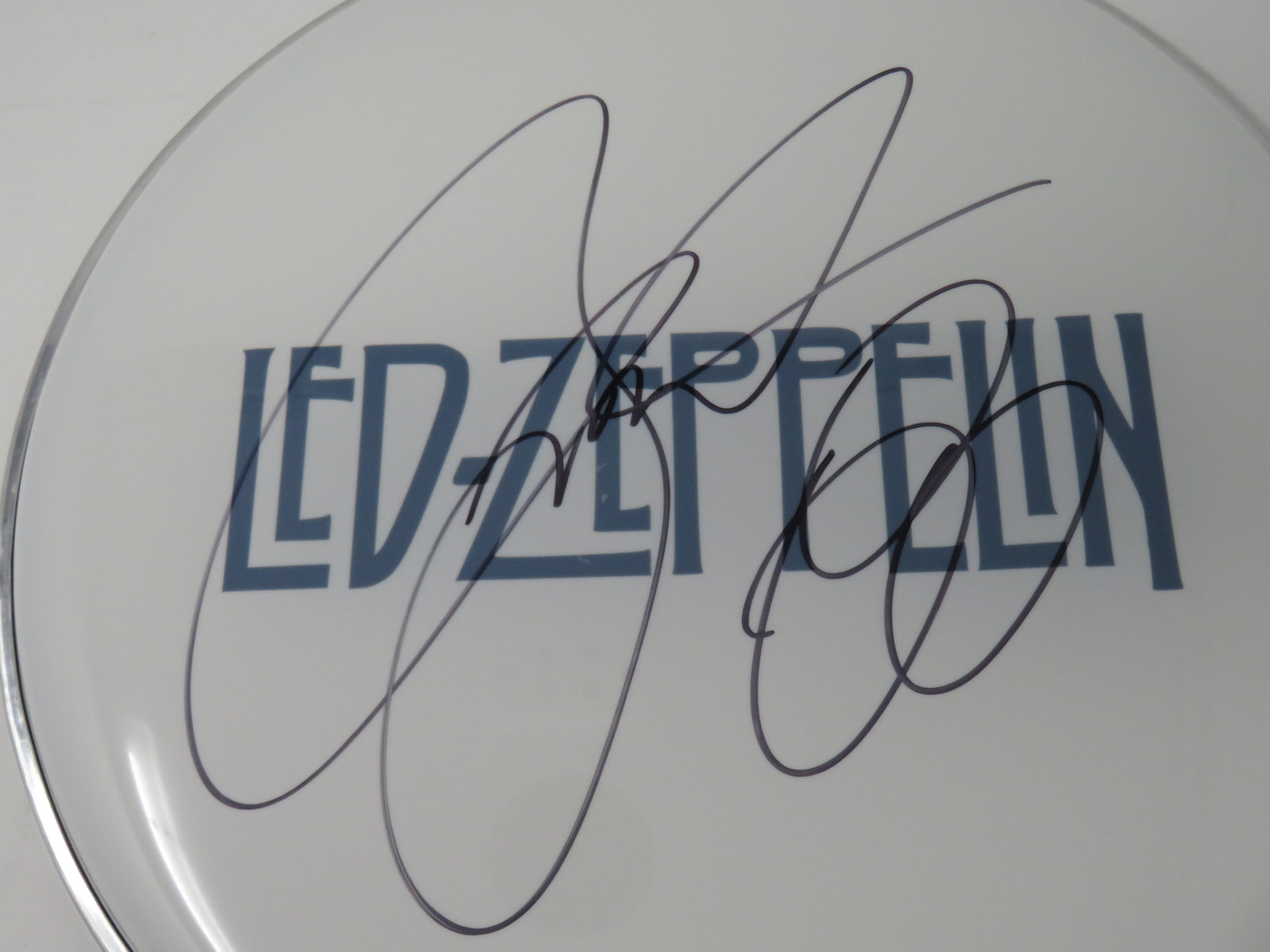 Led Zeppelin Signed Drumhead