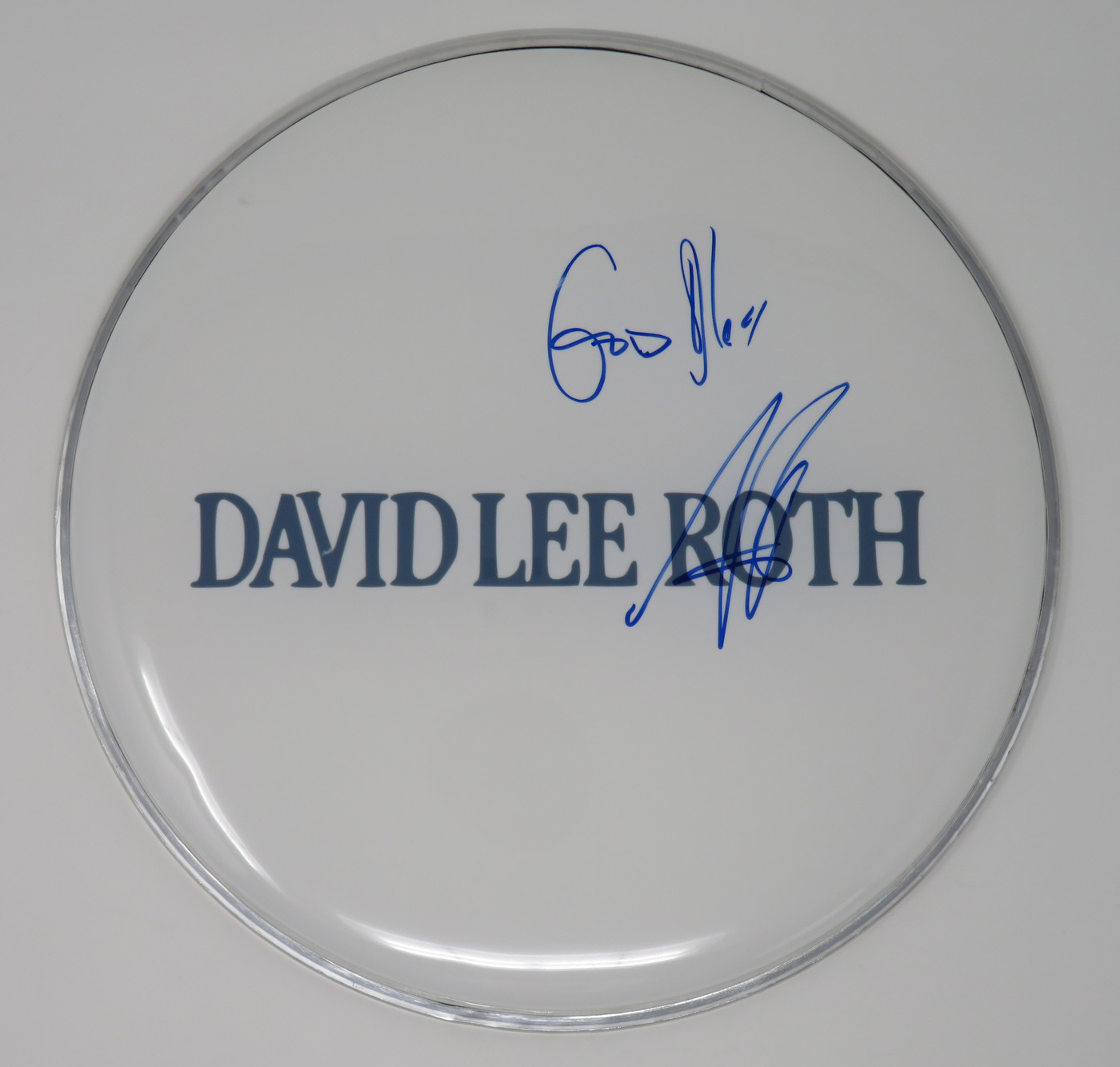 David Lee Roth Band Signed Drumhead