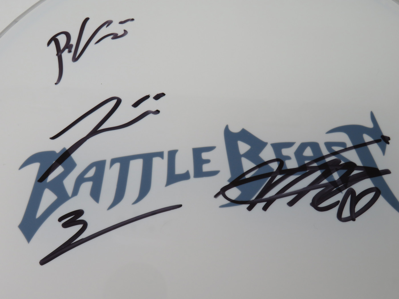 Battle Beast Signed Drumhead