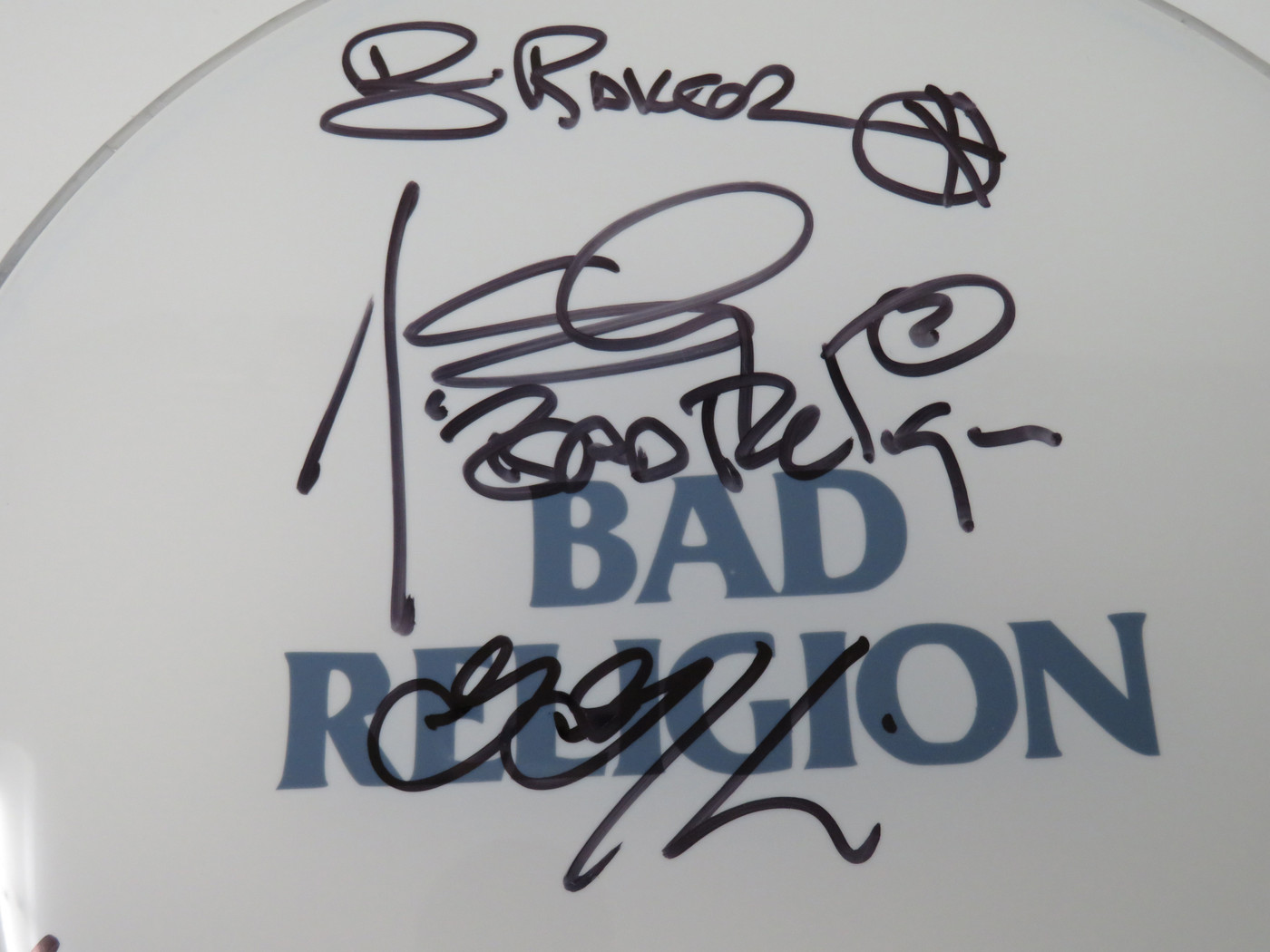 Bad Religion Signed Drumhead
