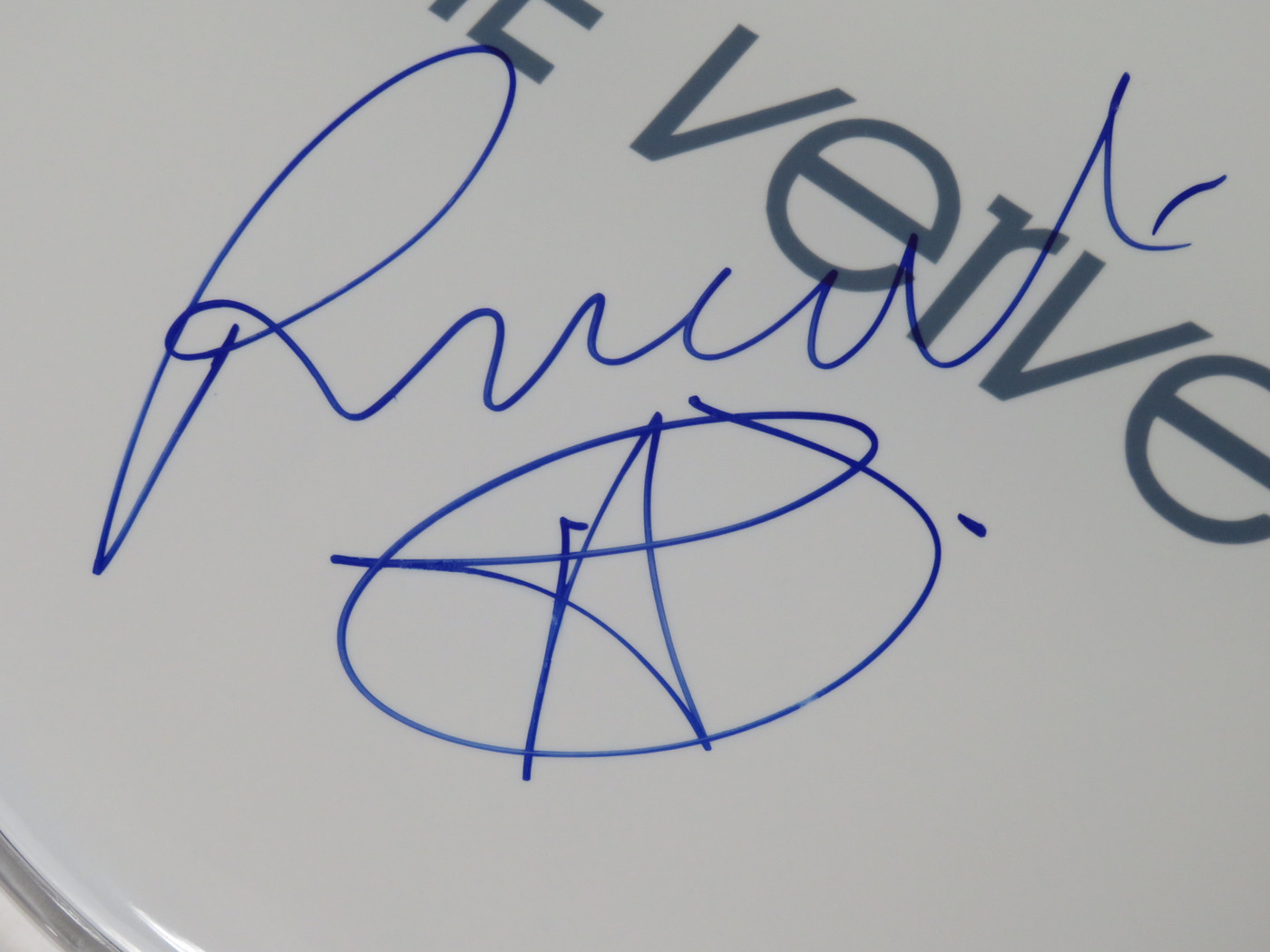 The Verve Signed Drumhead