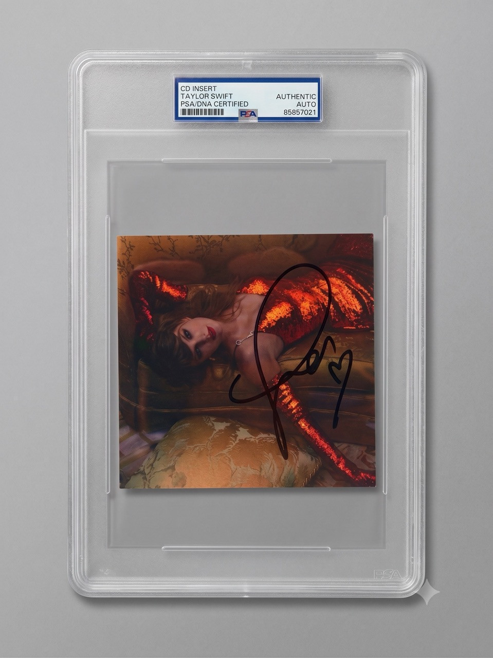 PSA DNA Slabbed The Life of a Showgirl CD + Hand Signed Photo 2