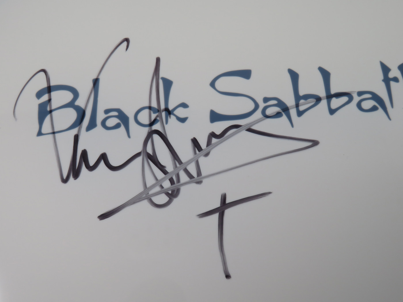 Black Sabbath Signed Drumhead