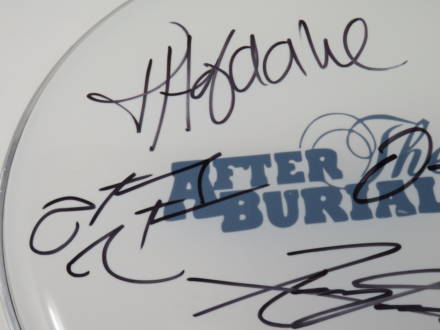 After The Burial Signed Drumhead