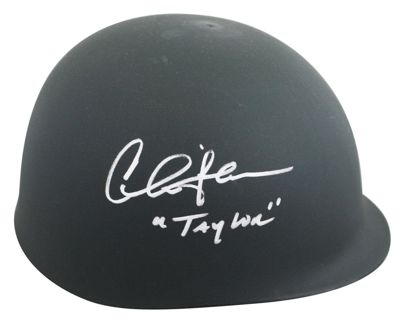 Charlie Sheen Platoon "Taylor" Authentic Signed Army Rep Helmet BAS W #1W008507