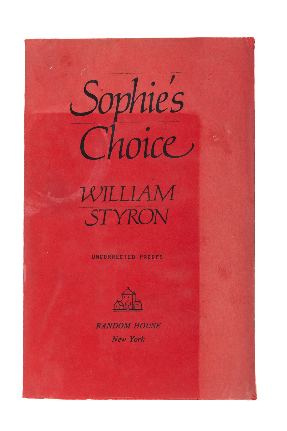Sophie's Choice (Unsigned Advanced Readers Copy)