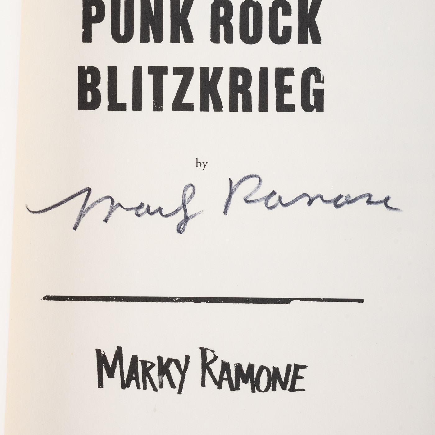 Punk Rock Blitzkrieg: My Life as a Ramone