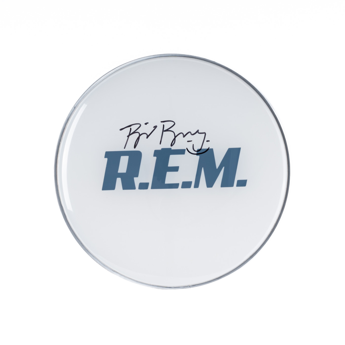Bill Berry Signed Drumhead